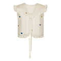 Gilet de bain - Néoprène - Volants - Blanc cassé - Cœurs