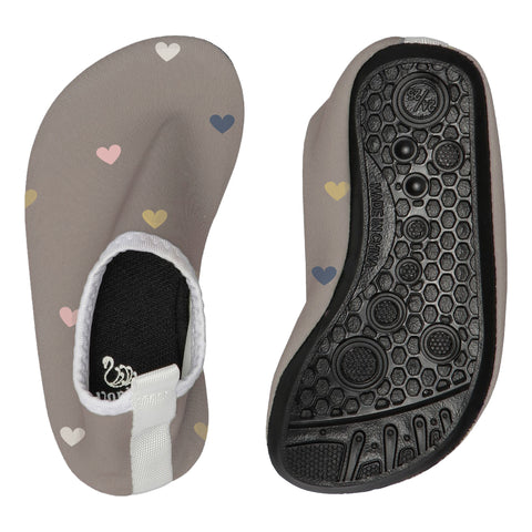Chaussures de bain - marron - cœurs