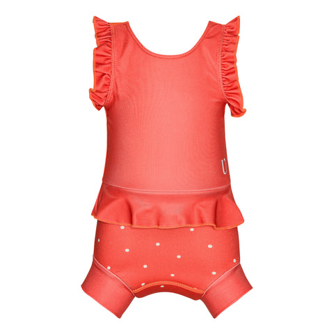 Maillot de bain couche en néoprène – Berry – À pois